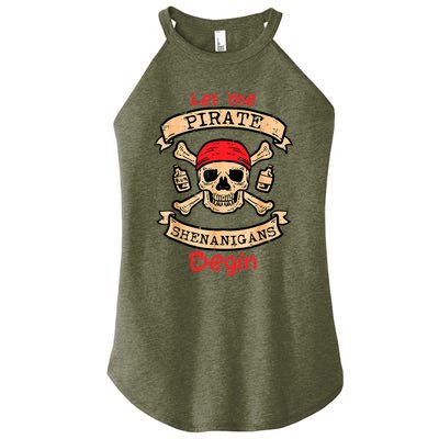 Let The Pirate Shenanigans Begin - Crossbones Freebooter Women's Perfect Tri Rocker Tank