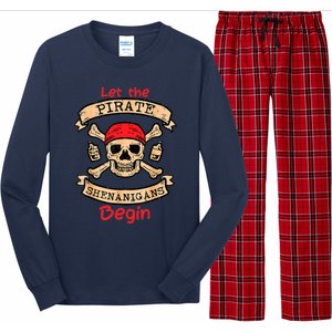 Let The Pirate Shenanigans Begin - Crossbones Freebooter Long Sleeve Pajama Set