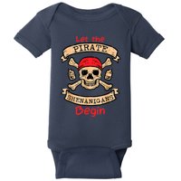 Let The Pirate Shenanigans Begin - Crossbones Freebooter Baby Bodysuit