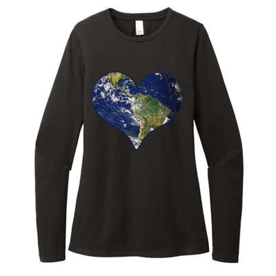 Love The Planet Earth Day Gift Womens CVC Long Sleeve Shirt