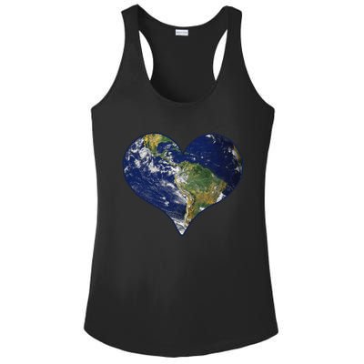 Love The Planet Earth Day Gift Ladies PosiCharge Competitor Racerback Tank