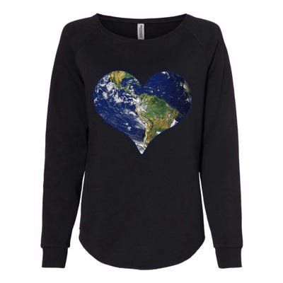 Love The Planet Earth Day Gift Womens California Wash Sweatshirt