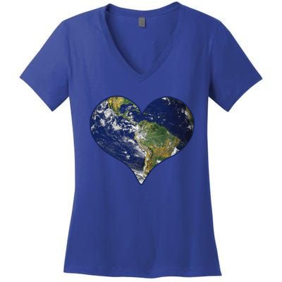 Love The Planet Earth Day Gift Women's V-Neck T-Shirt