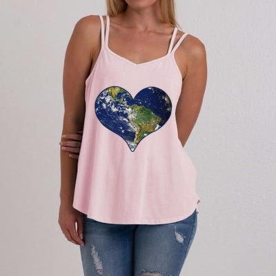 Love The Planet Earth Day Gift Women's Strappy Tank