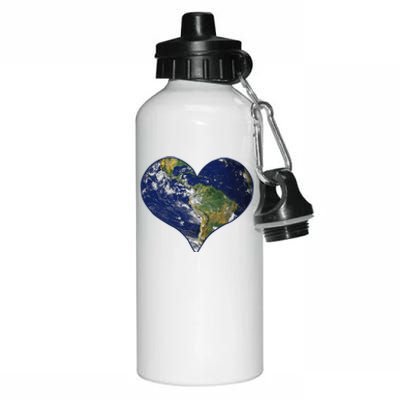 Love The Planet Earth Day Gift Aluminum Water Bottle