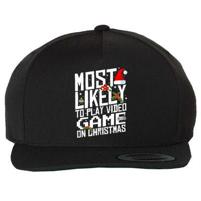 Likely To Play Video Game Christmas Video Game Christmas Cute Gift Wool Snapback Cap