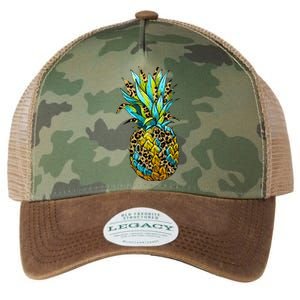 Leopard Tropical Pineapple Legacy Tie Dye Trucker Hat