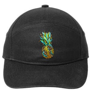 Leopard Tropical Pineapple 7-Panel Snapback Hat