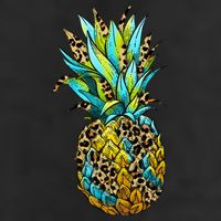 Leopard Tropical Pineapple Adult Drive Performance Visor