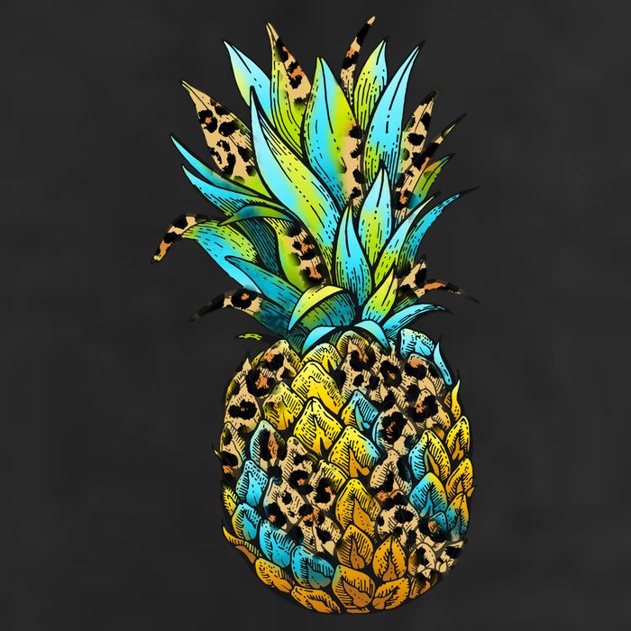 Leopard Tropical Pineapple Adult Drive Performance Visor