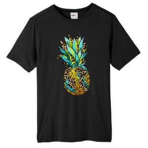 Leopard Tropical Pineapple Tall Fusion ChromaSoft Performance T-Shirt