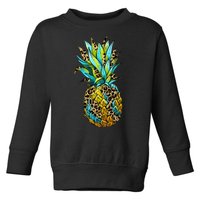 Leopard Tropical Pineapple Toddler Sweatshirt