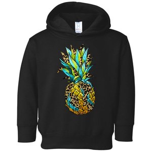 Leopard Tropical Pineapple Toddler Hoodie