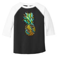 Leopard Tropical Pineapple Toddler Fine Jersey T-Shirt