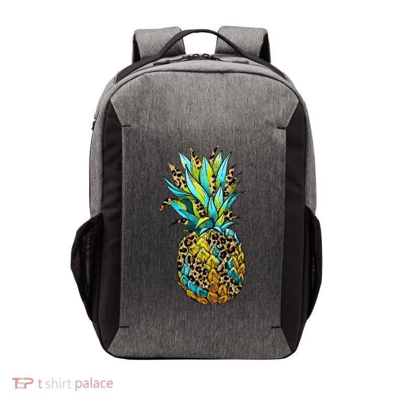 Leopard Tropical Pineapple Vector Backpack