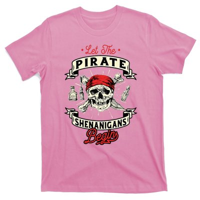 Let The Pirate Shenanigans Begin Crossbones Freebooter T-Shirt