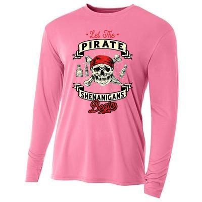 Let The Pirate Shenanigans Begin Crossbones Freebooter Cooling Performance Long Sleeve Crew