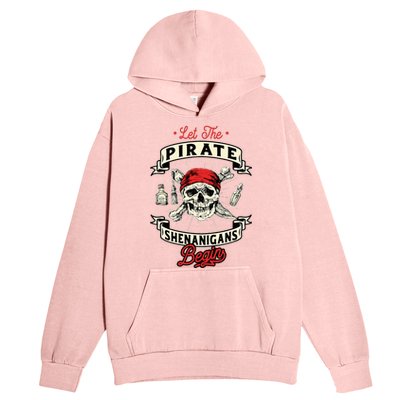 Let The Pirate Shenanigans Begin Crossbones Freebooter Urban Pullover Hoodie