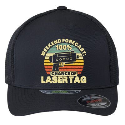 Laser Tag Party Weekend Forecast Laser Tag Lazer Tag Game Flexfit Unipanel Trucker Cap