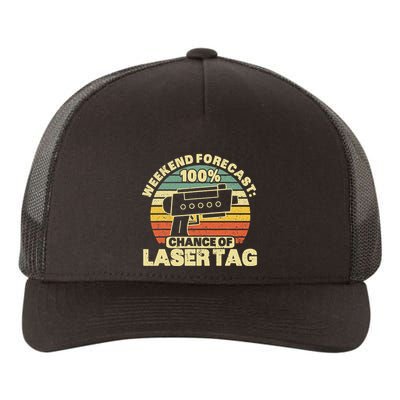 Laser Tag Party Weekend Forecast Laser Tag Lazer Tag Game Yupoong Adult 5-Panel Trucker Hat