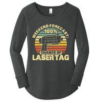 Laser Tag Party Weekend Forecast Laser Tag Lazer Tag Game Women's Perfect Tri Tunic Long Sleeve Shirt