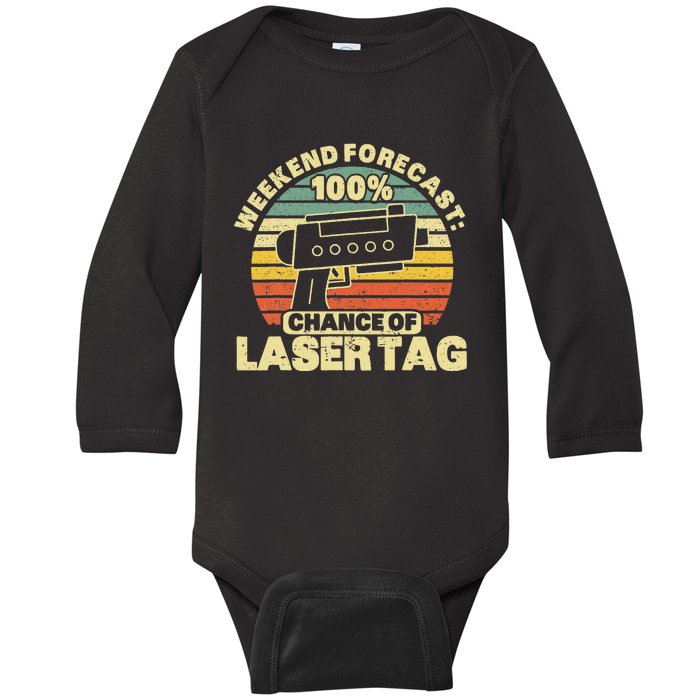 Laser Tag Party Weekend Forecast Laser Tag Lazer Tag Game Baby Long Sleeve Bodysuit