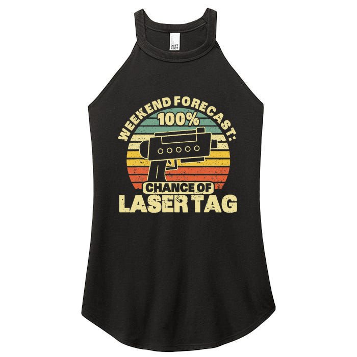 Laser Tag Party Weekend Forecast Laser Tag Lazer Tag Game Women's Perfect Tri Rocker Tank