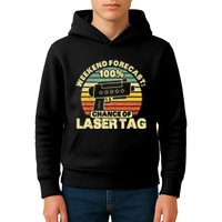 Laser Tag Party Weekend Forecast Laser Tag Lazer Tag Game Kids Hoodie