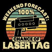 Laser Tag Party Weekend Forecast Laser Tag Lazer Tag Game Kids T-Shirt