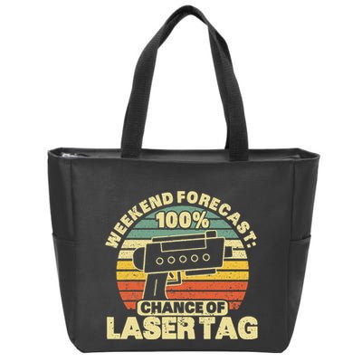 Laser Tag Party Weekend Forecast Laser Tag Lazer Tag Game Zip Tote Bag