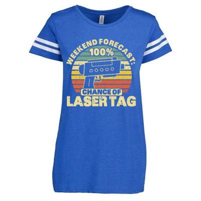 Laser Tag Party Weekend Forecast Laser Tag Lazer Tag Game Enza Ladies Jersey Football T-Shirt