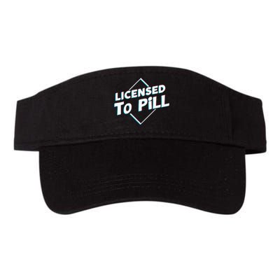 License To Pill Pharmacy Pharmacist Valucap Bio-Washed Visor