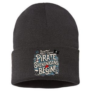 Let The Pirate Shenanigans Begin Pirate Shenanigans Sustainable Knit Beanie