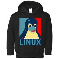 Linux Tux Penguin Graphic Design Toddler Hoodie