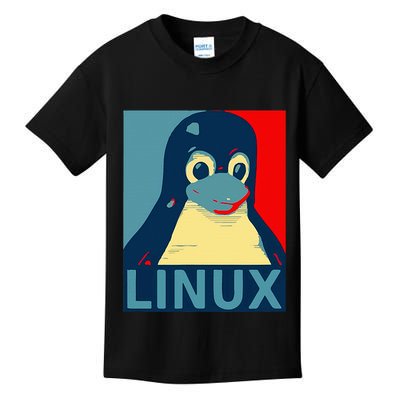 Linux Tux Penguin Graphic Design Kids T-Shirt