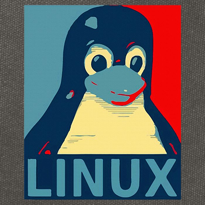 Linux Tux Penguin Graphic Design Cotton Canvas Backpack