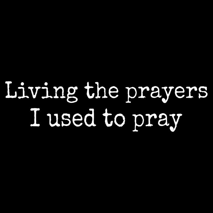 Living The Prayers I Used To Pray Cropped Pullover Crew