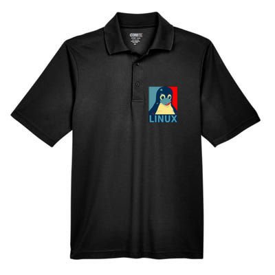 Linux Tux Penguin Men's Origin Performance Pique Polo