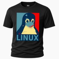 Linux Tux Penguin Cooling Performance Crew T-Shirt