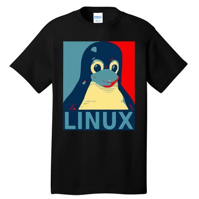 Linux Tux Penguin Tall T-Shirt