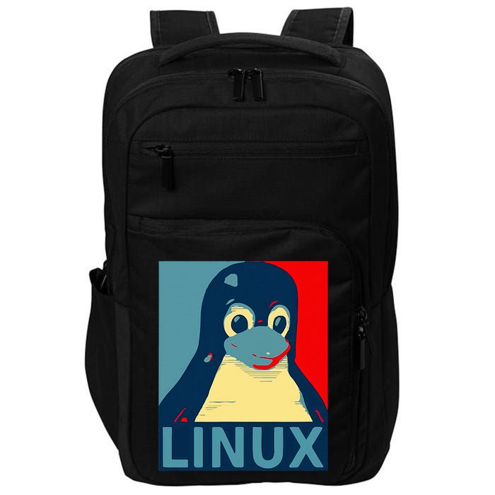 Linux Tux Penguin Impact Tech Backpack