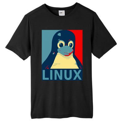 Linux Tux Penguin Tall Fusion ChromaSoft Performance T-Shirt