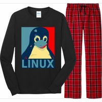 Linux Tux Penguin Long Sleeve Pajama Set