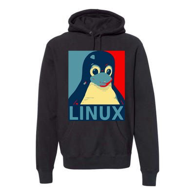 Linux Tux Penguin Premium Hoodie