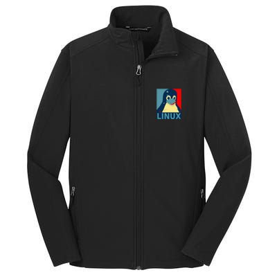 Linux Tux Penguin Core Soft Shell Jacket