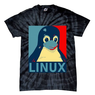 Linux Tux Penguin Tie-Dye T-Shirt
