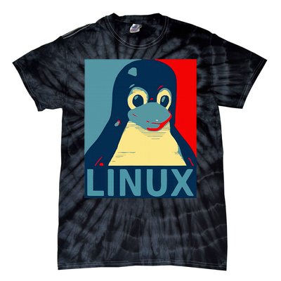 Linux Tux Penguin Tie-Dye T-Shirt