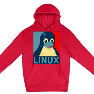 Linux Tux Penguin Premium Pullover Hoodie