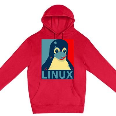 Linux Tux Penguin Premium Pullover Hoodie