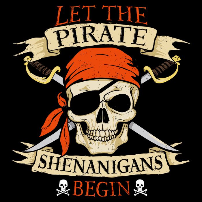Let The Pirate Shenanigans Begin Halloween Skull Bandana Boy City Backpack
